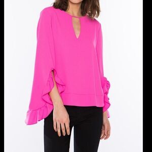 Crosby Mollie Burch Barbie Pink Ashlyn Top Small